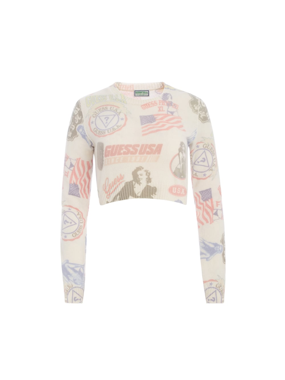 Printed Cashmere Sweater - Guess
