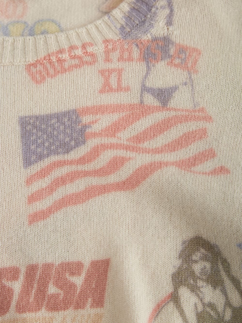 Printed Cashmere Sweater - Guess