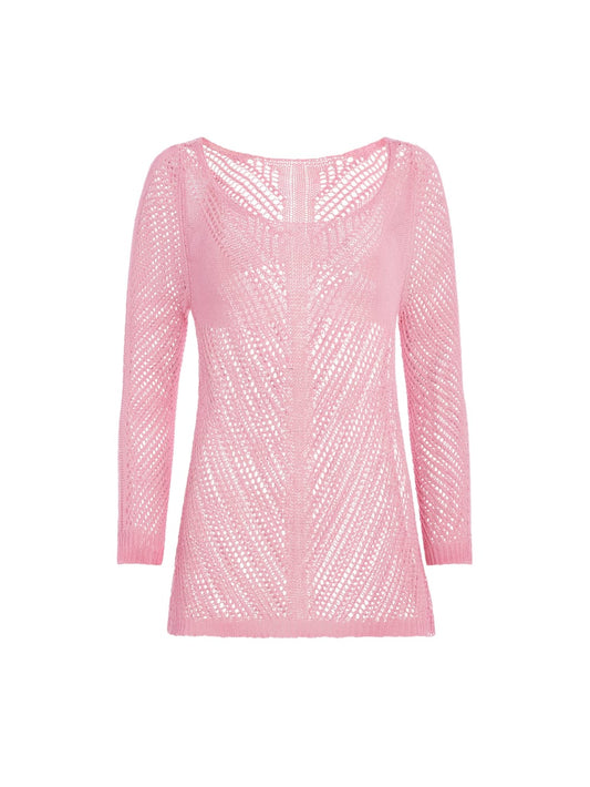 Washed Crochet Sweater - Guess