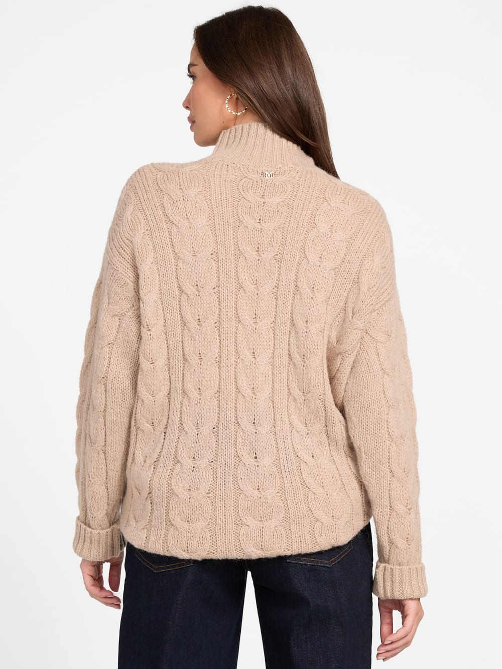 Aida Maxi Cable-Knit Sweater - Guess
