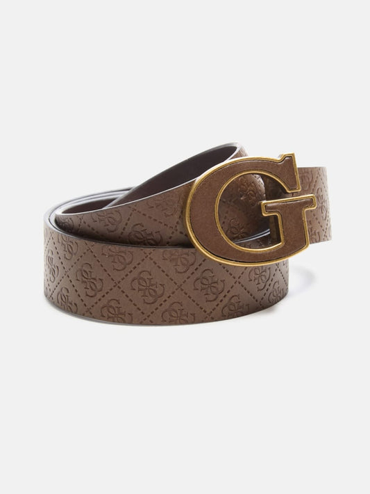 Quattro G Leather Belt - Guess