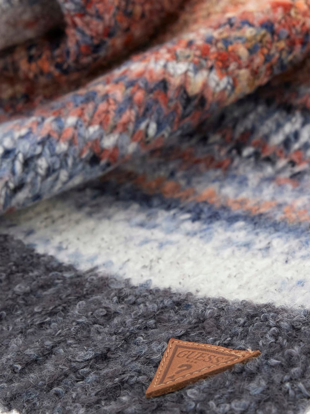 Wool-Blend Space-Dye Scarf - Guess