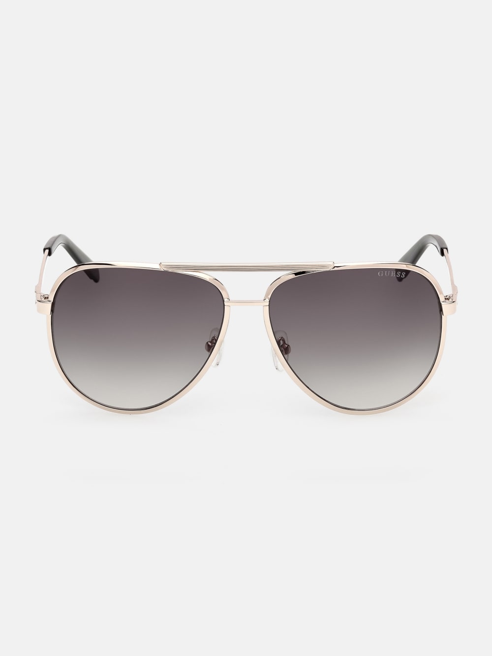 Aviator Striped Metal Sunglasses - Guess