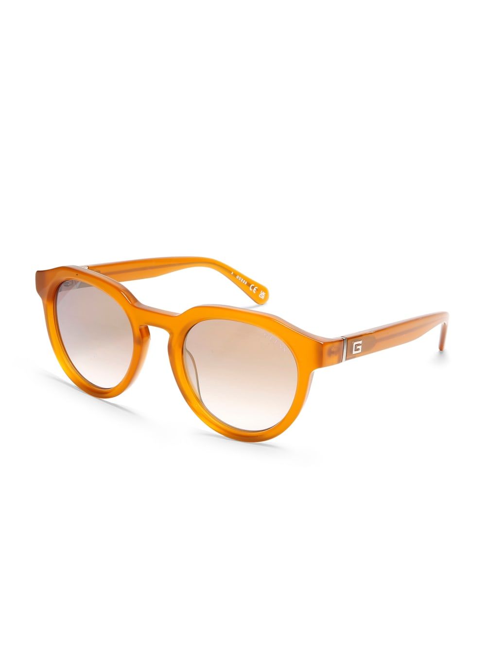 Oversized Round Plastic Sunglasses - Guess