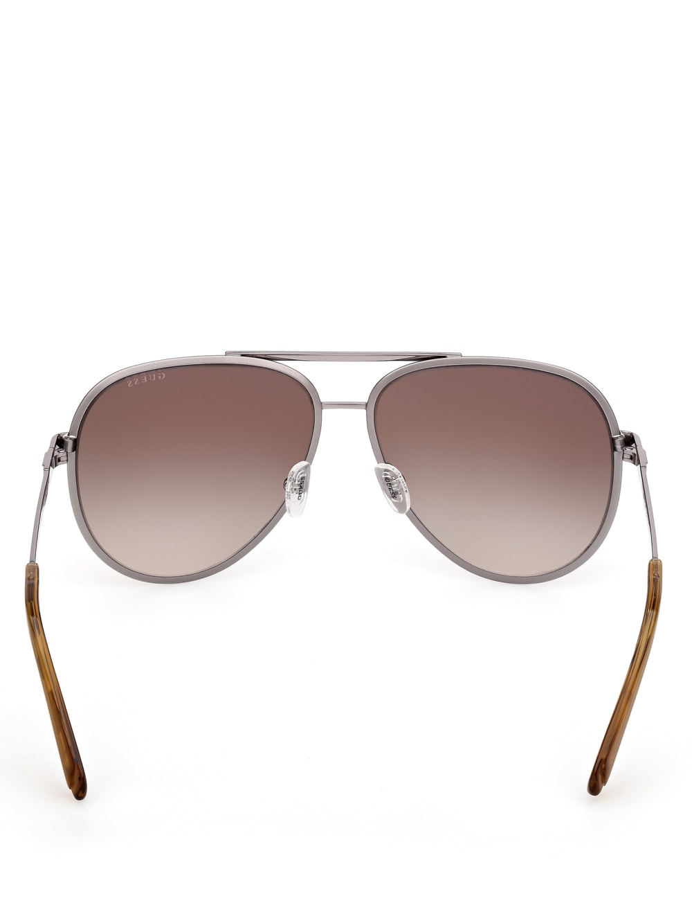 Aviator Striped Metal Sunglasses - Guess