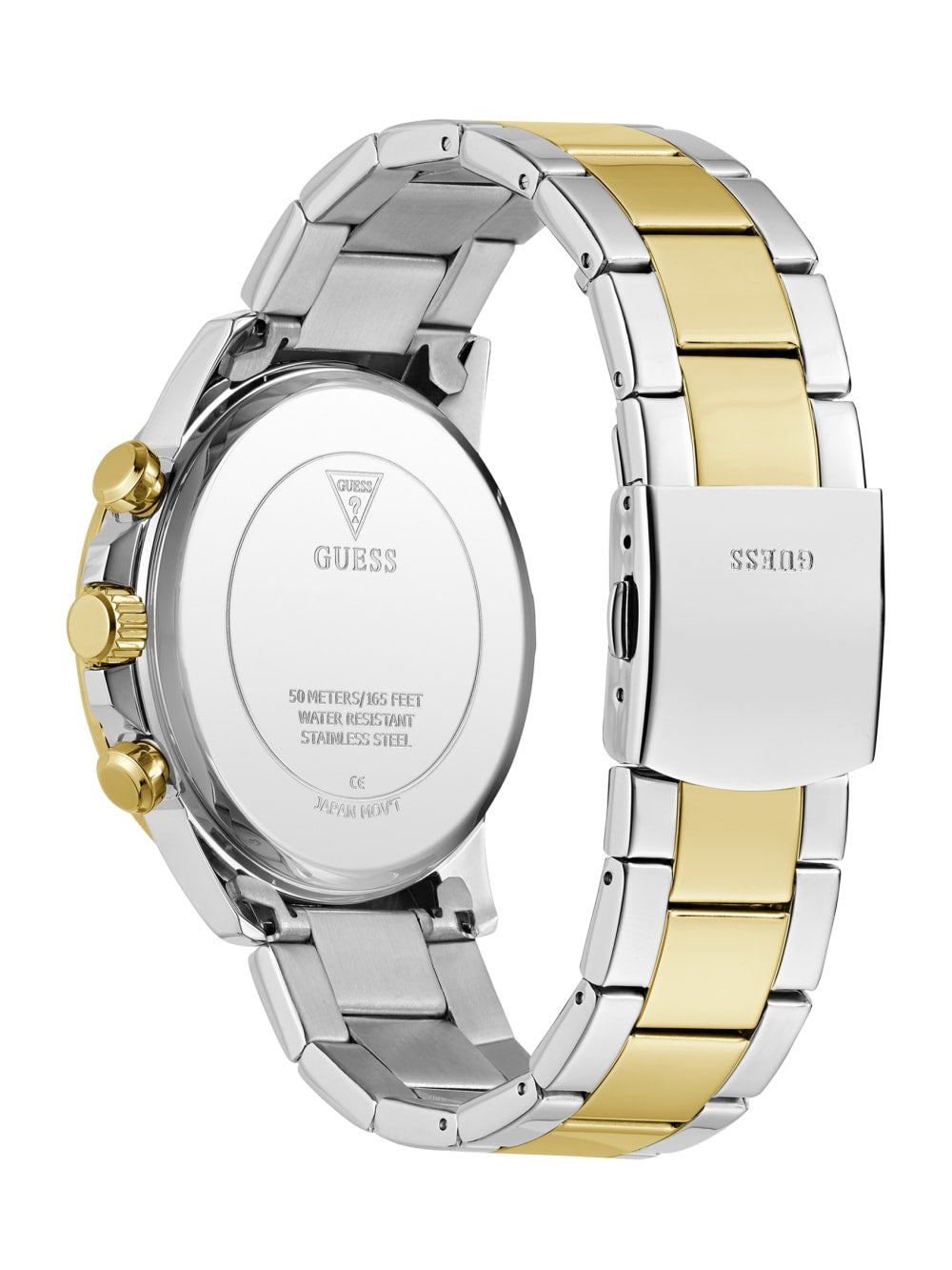 Multi-Tone and Green Multifunction Watch - Guess