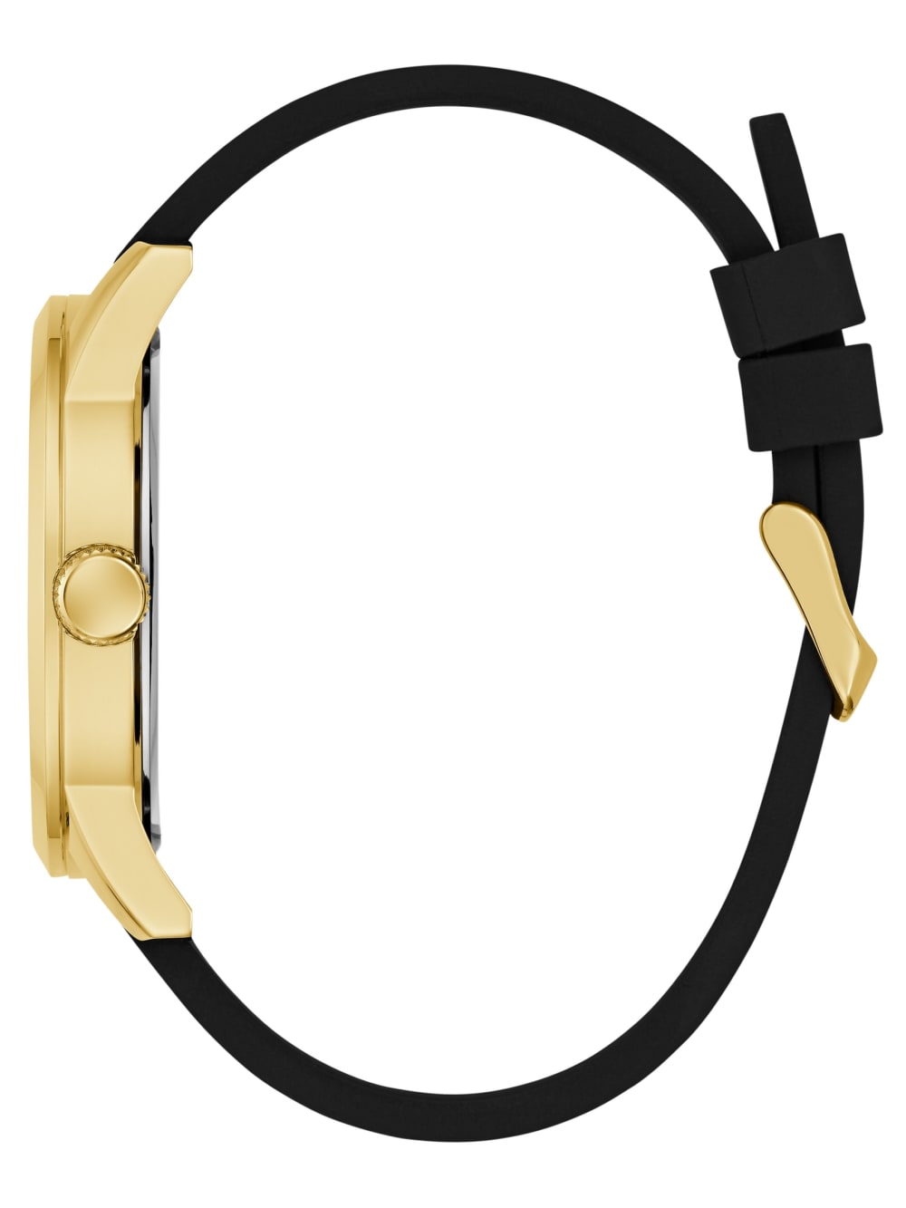 Gold-Tone and Black Analog Watch - Guess