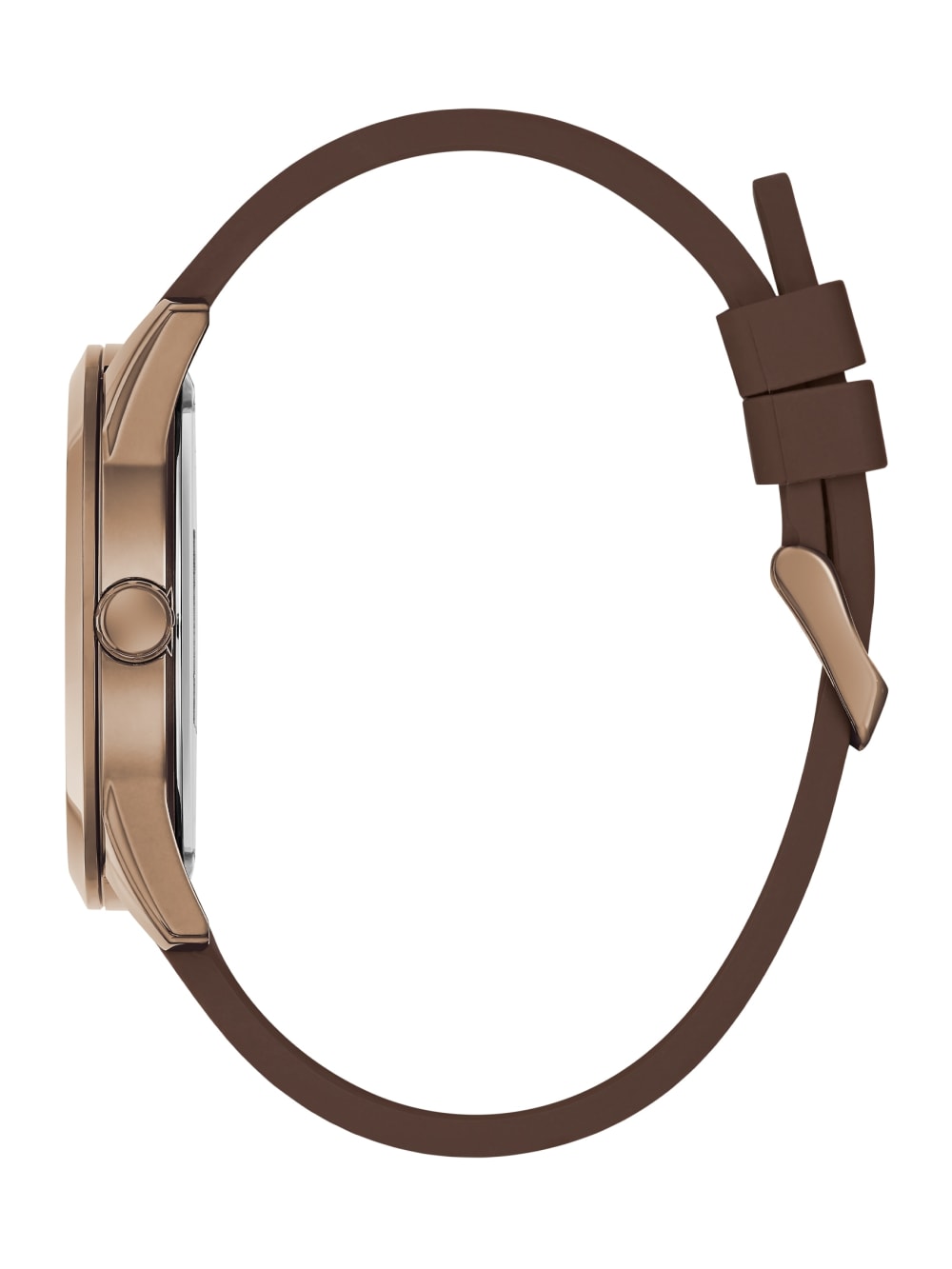 Blue and Brown Silicone Analog Watch - Guess
