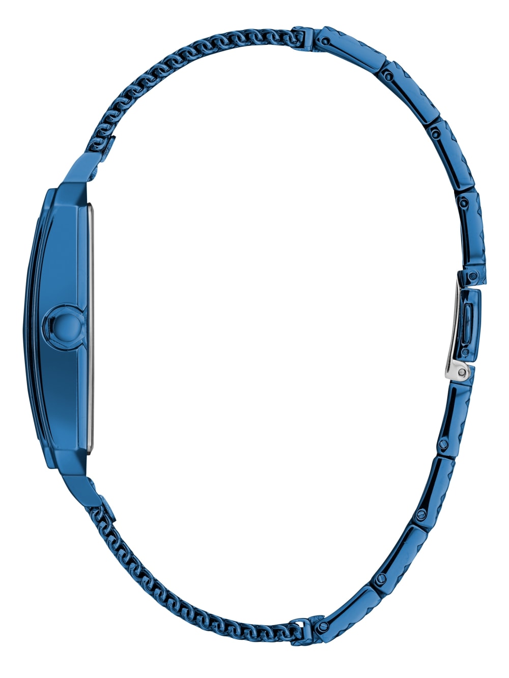 Blue Diamond Rectangular Watch - Guess