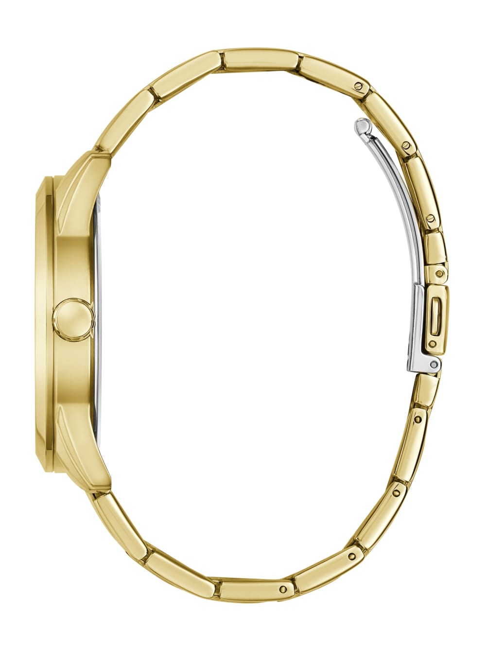 Gold-Tone and Blue Analog Watch - Guess