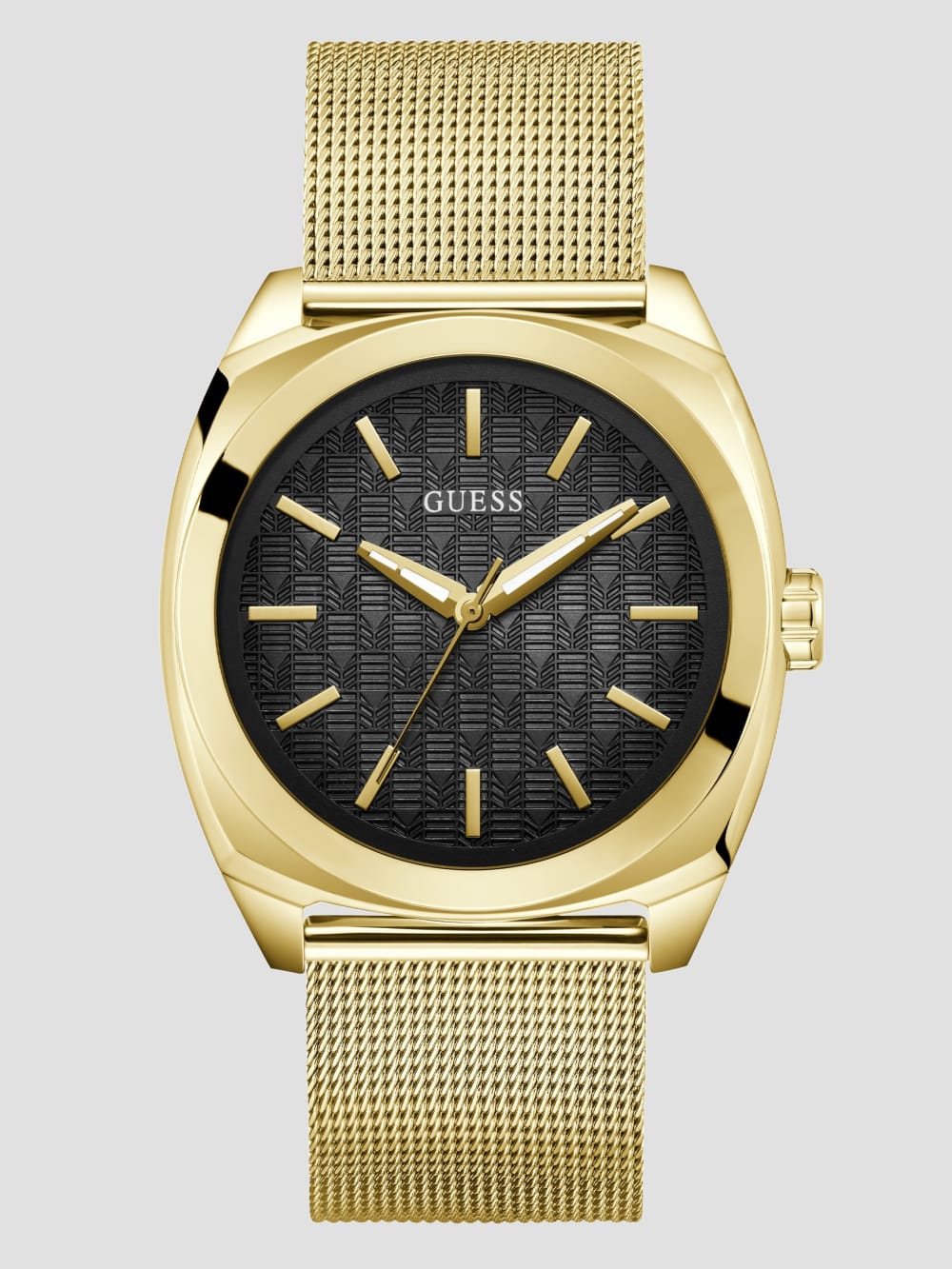 Gold-Tone Mesh Analog Watch - Guess