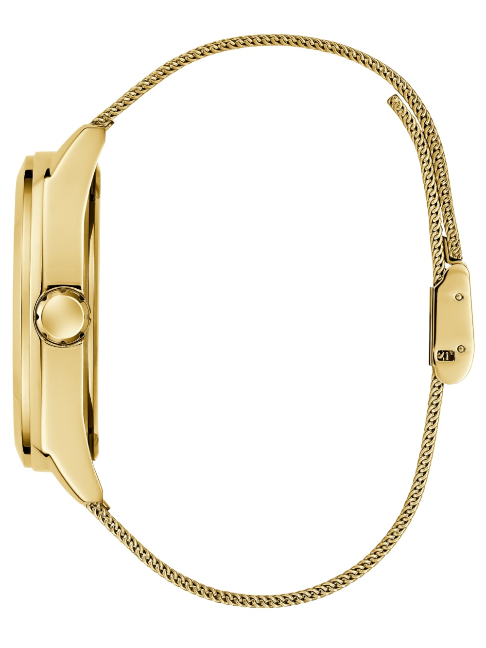 Gold-Tone Mesh Analog Watch - Guess
