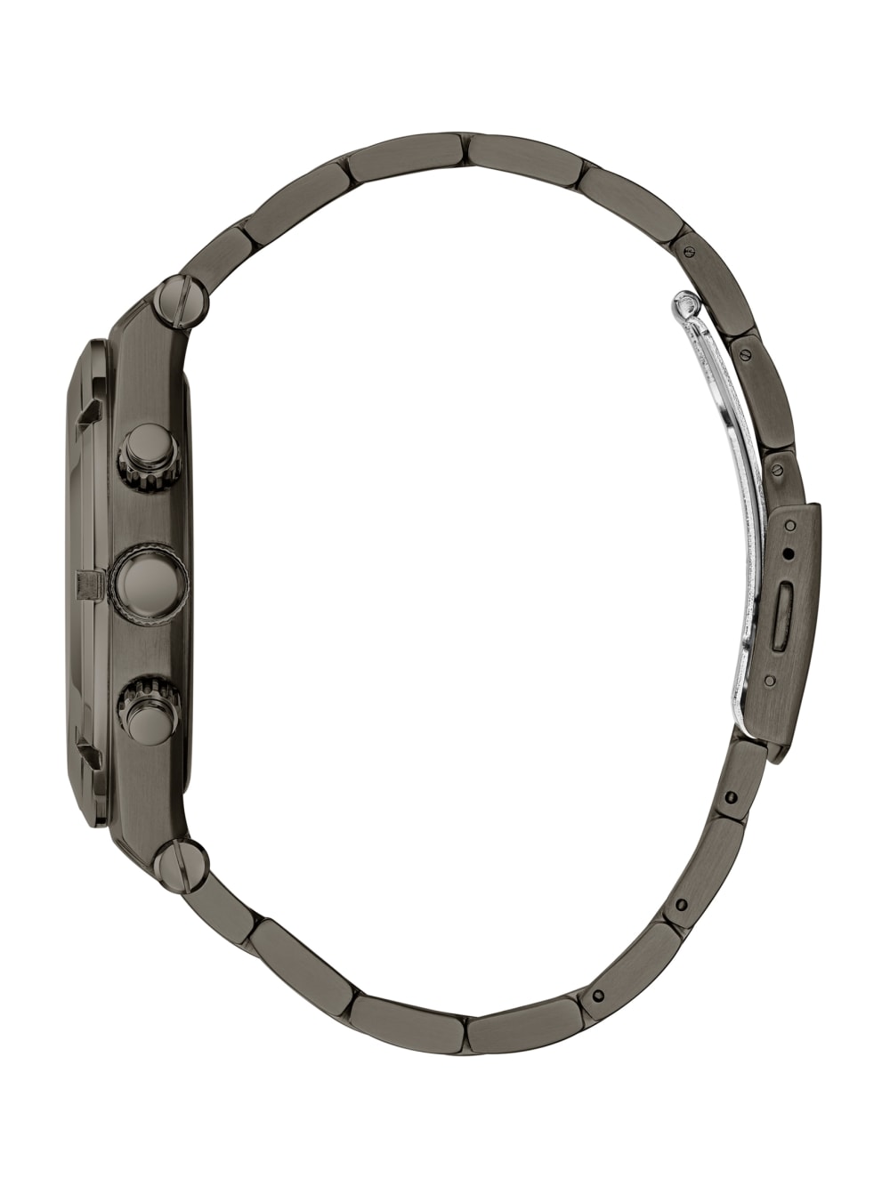 Dark Silver-Tone Multifunction Watch - Guess