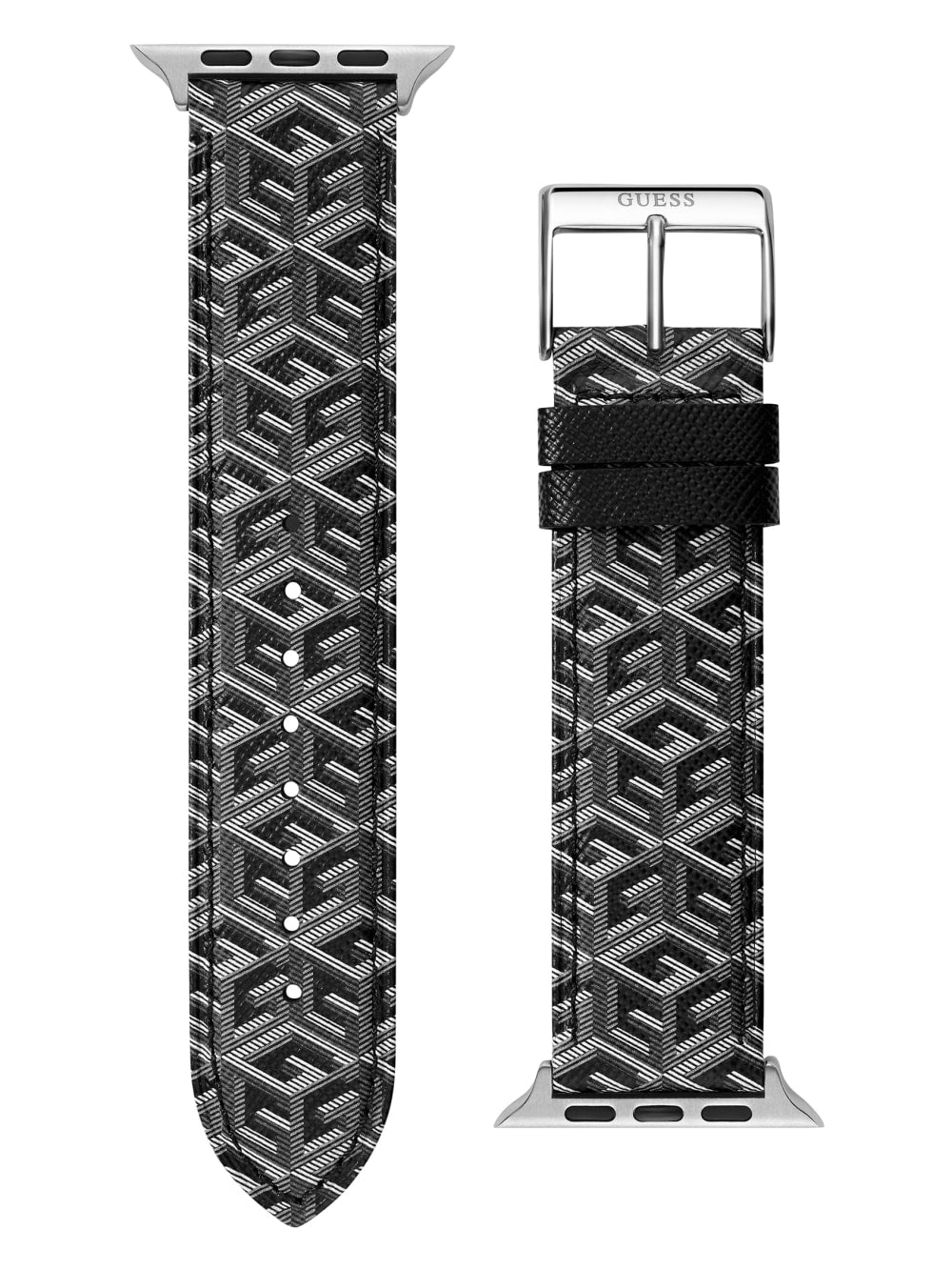 G-Cube Gray Leather 42-44 mm Band for Apple Watch® - Guess