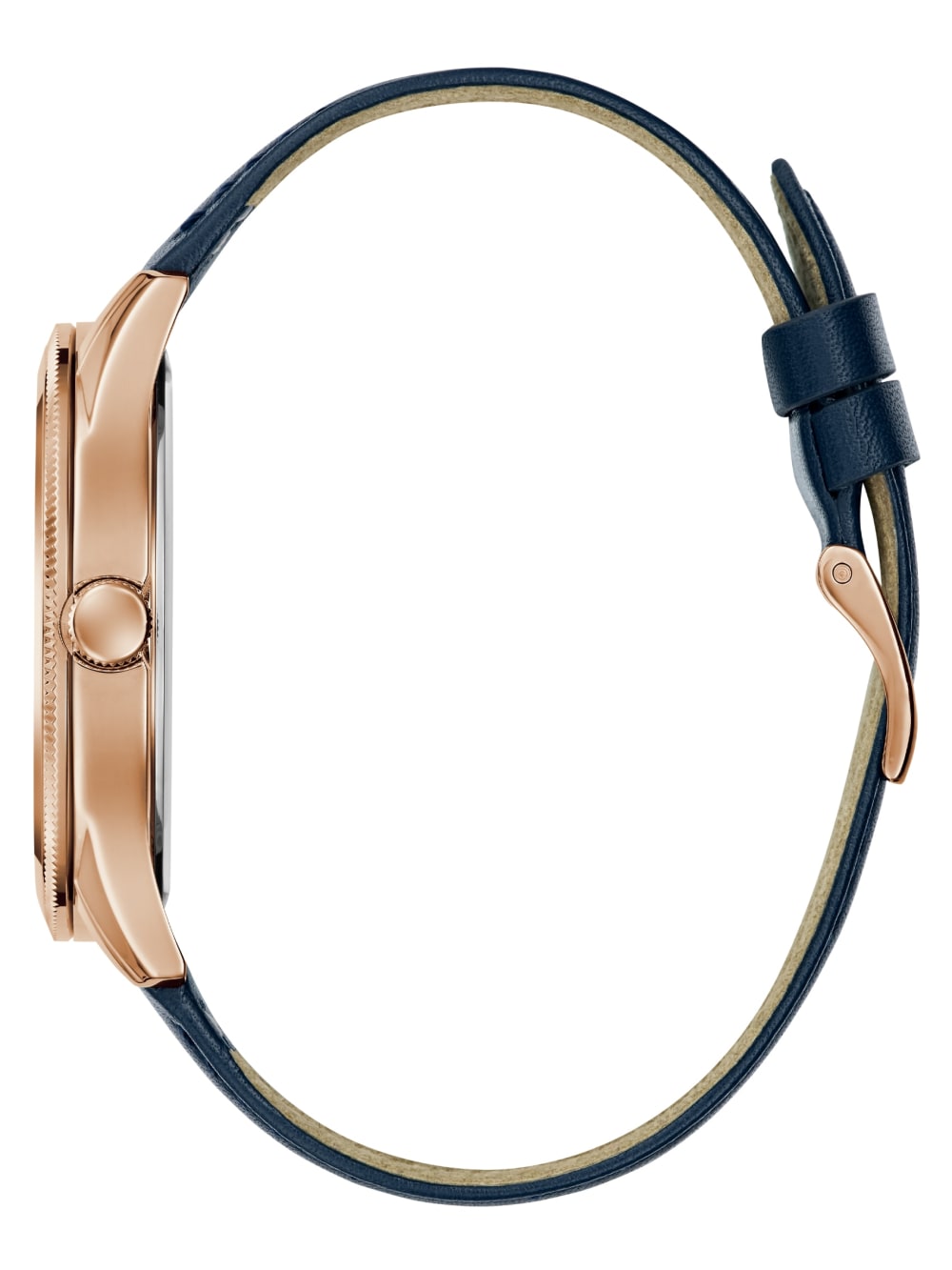 Two-Tone Leather Analog Watch - Guess