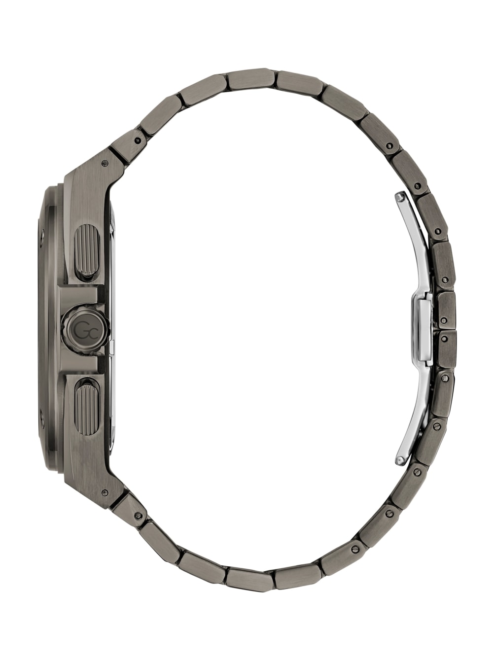 Gc Dark Silver-Tone and Blue Multifunction Watch - Guess