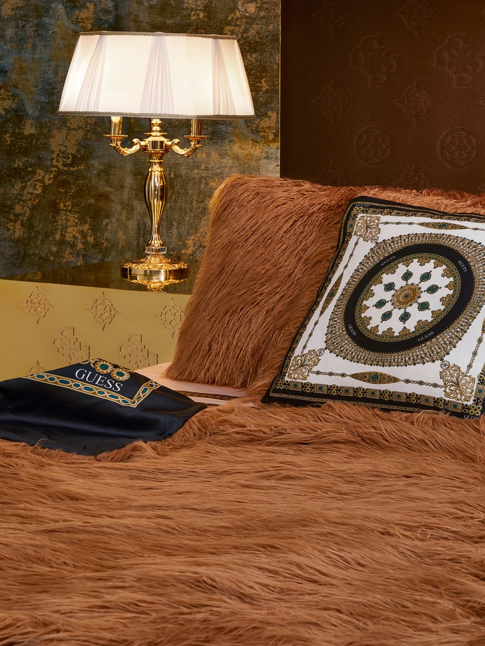 Helma Faux-Fur Pillow - Guess