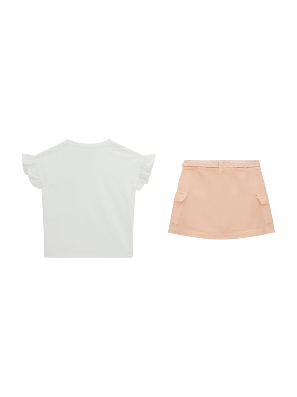 Floral Tee and Twill Skirt (2-7) - Guess