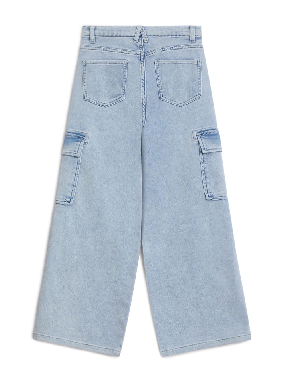 Angelique Wide-Leg Cargo Jeans (7-16) - Guess