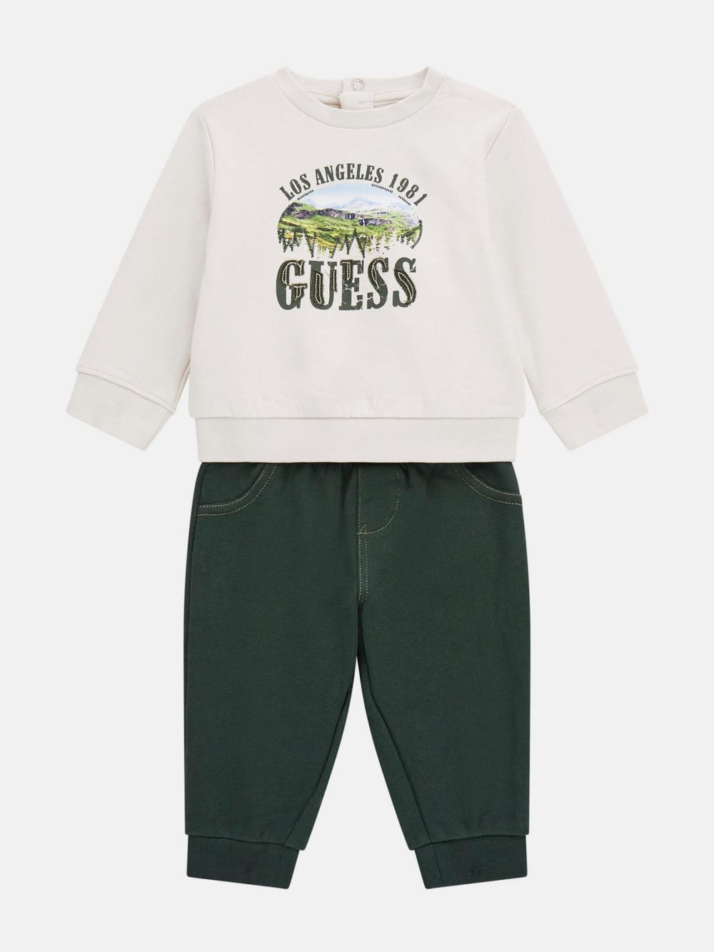 Eco Logo Sweatshirt and Joggers Set (0-24M) - Guess