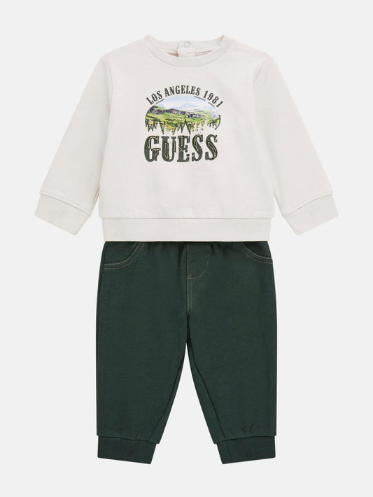 Eco Logo Sweatshirt and Joggers Set (0-24M) - Guess