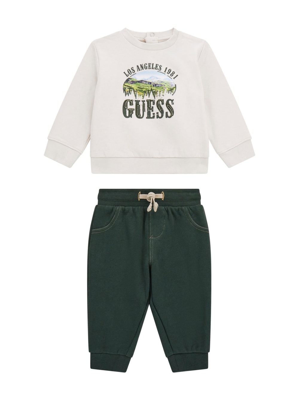 Eco Logo Sweatshirt and Joggers Set (0-24M) - Guess