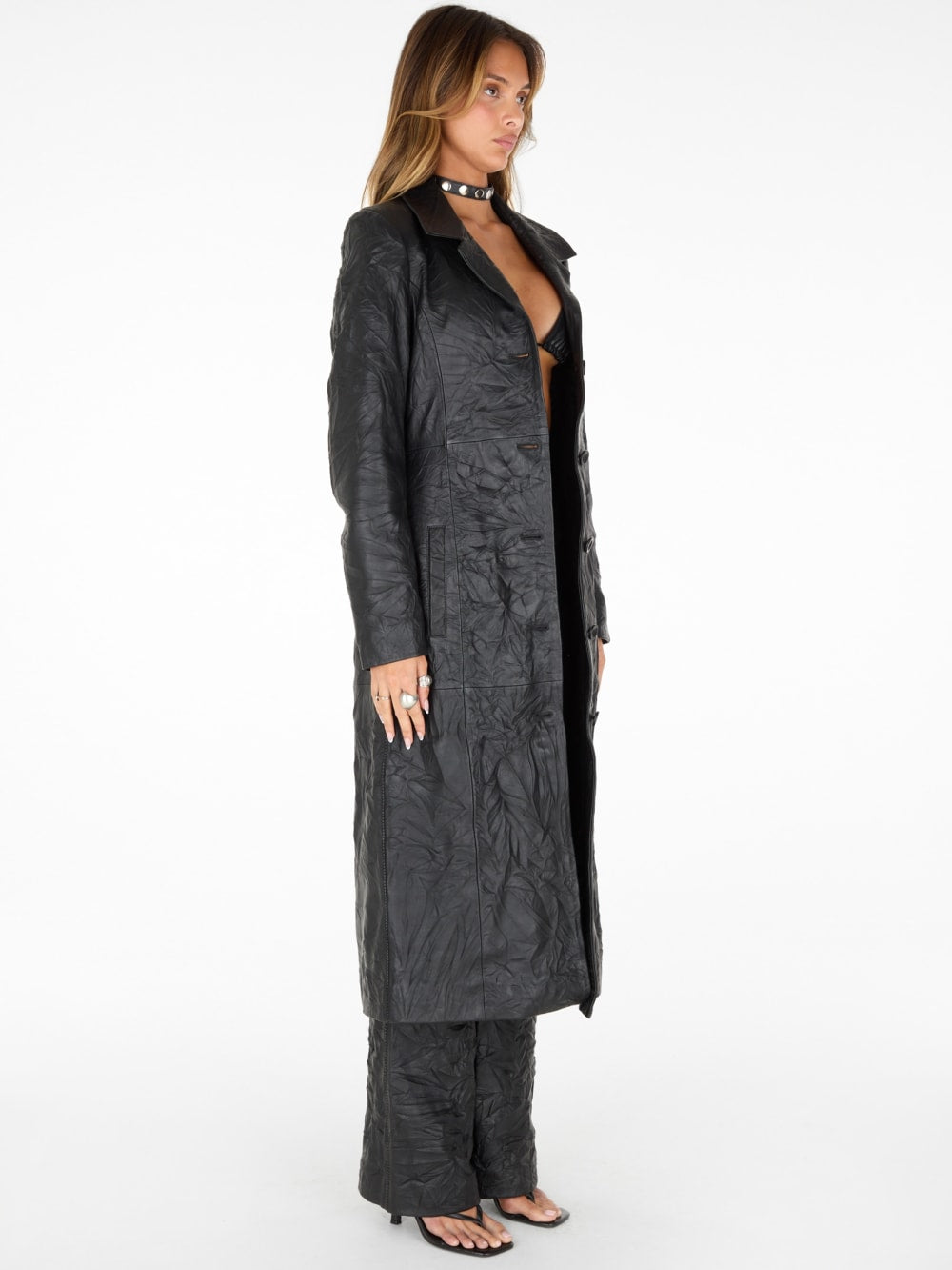 lamb leather coat - Guess