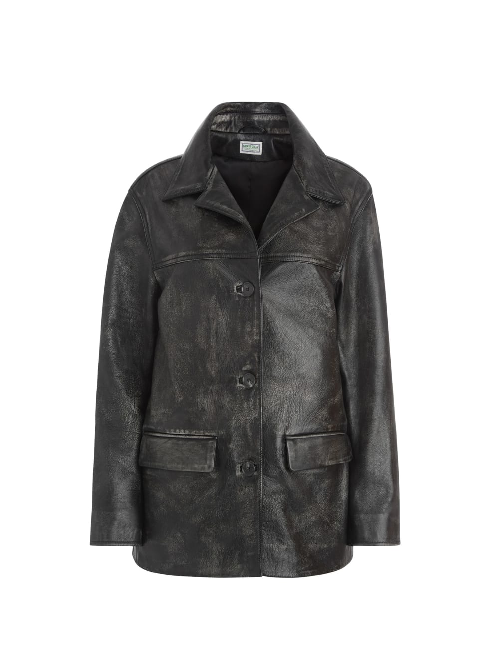 vintage leather jacket - Guess