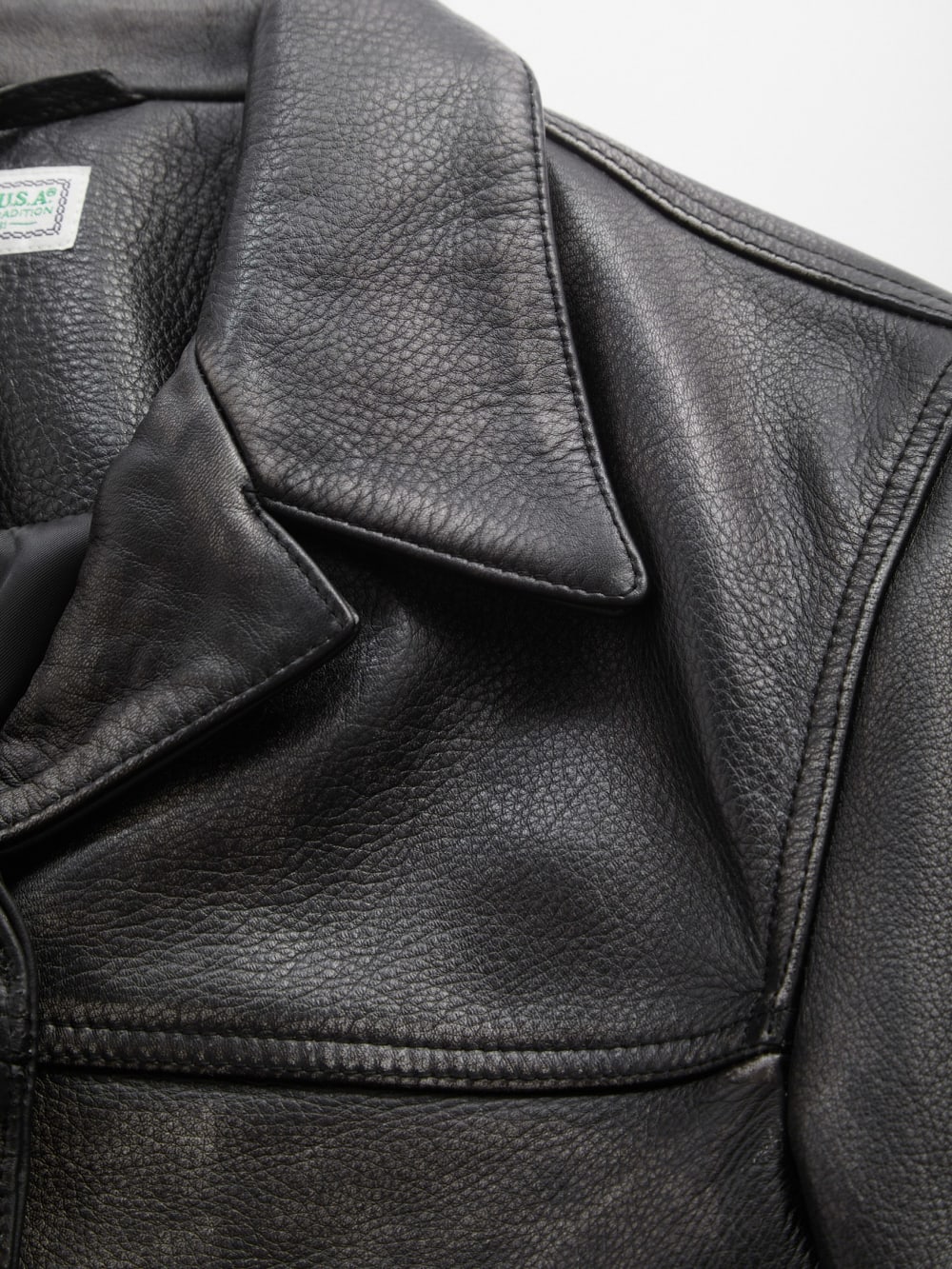 vintage leather jacket - Guess