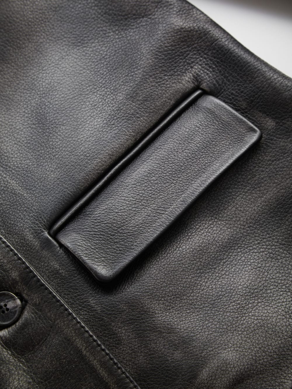 vintage leather jacket - Guess