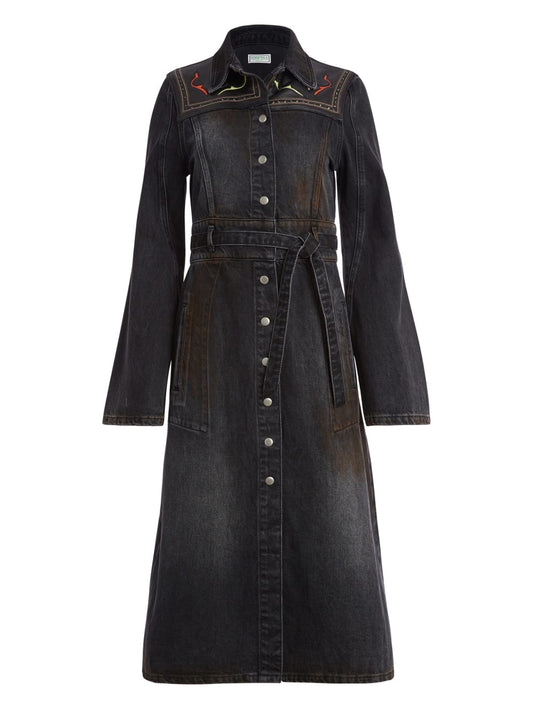 long denim coat - Guess