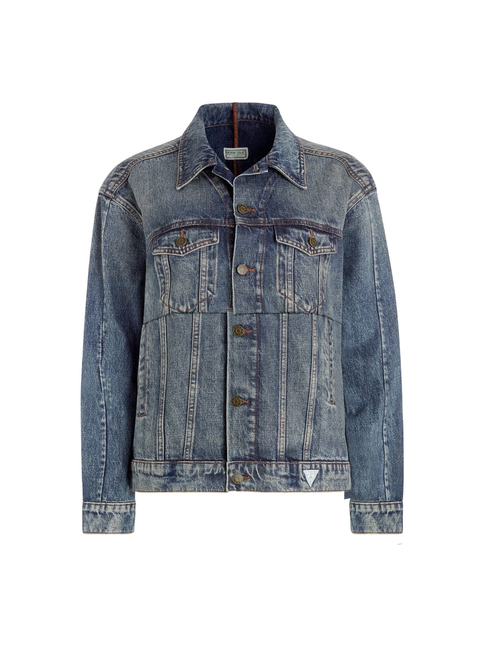 oversized pieced denim jacket - Guess