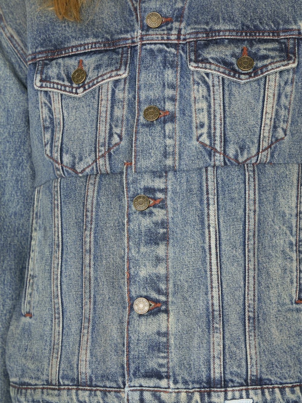 oversized pieced denim jacket - Guess