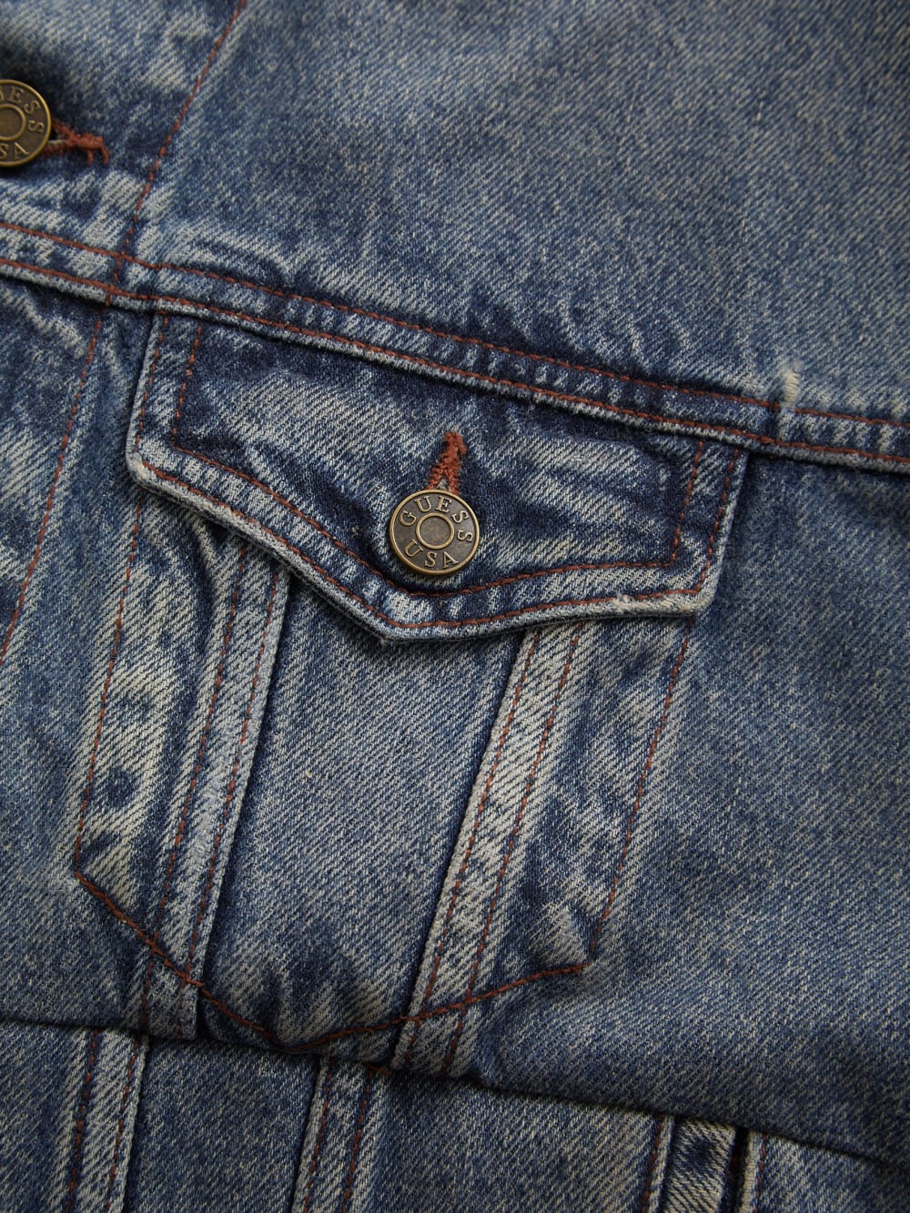 oversized pieced denim jacket - Guess