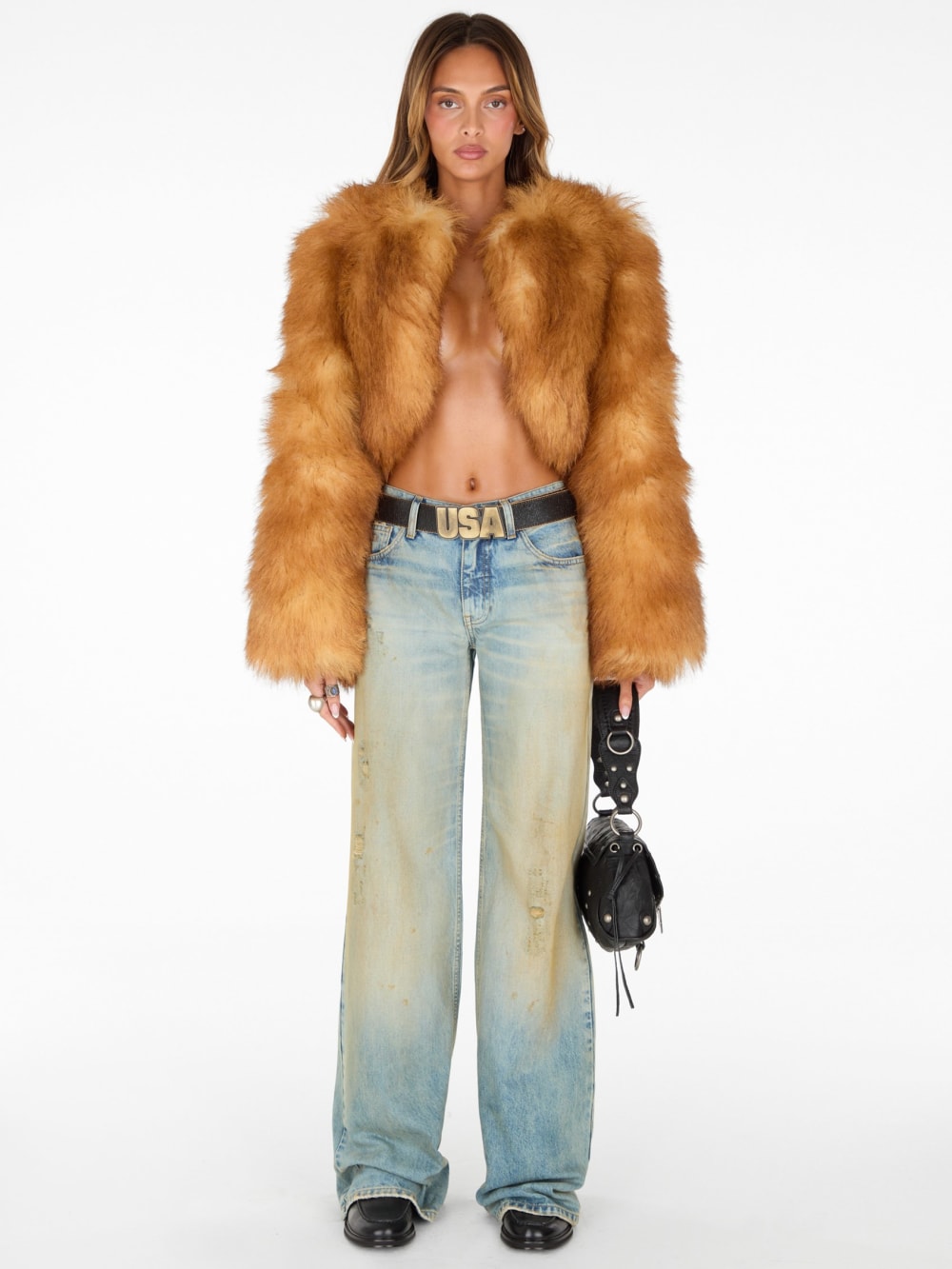 faux-fur bolero - Guess