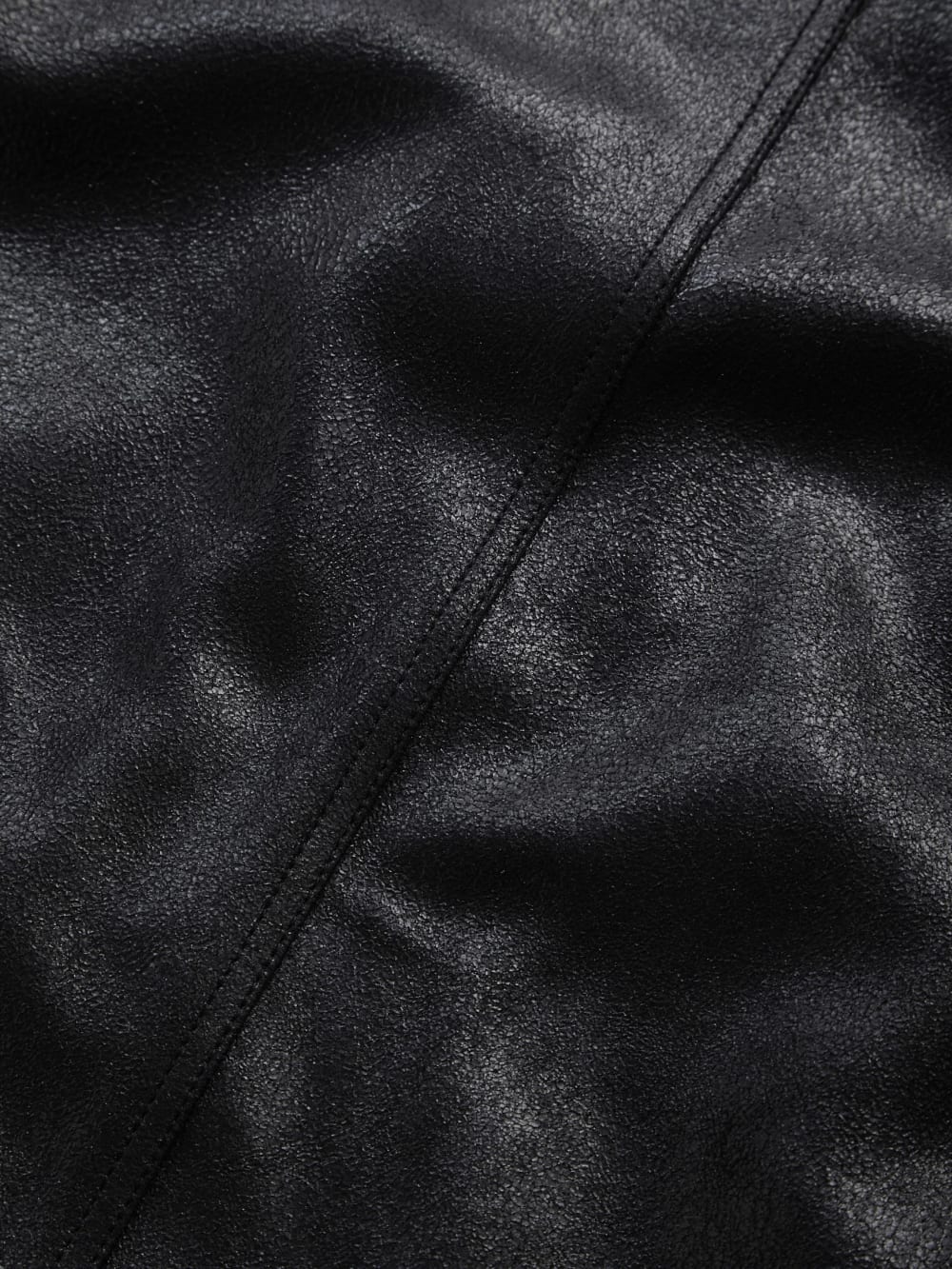 crackled leather moto jacket - Guess