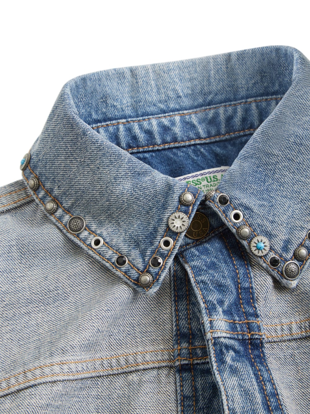 reverse denim jacket - Guess