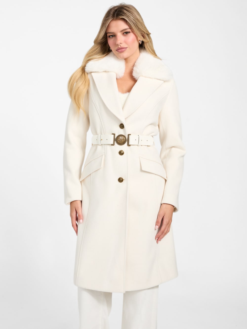 Eco Patrice Belted Coat - Guess