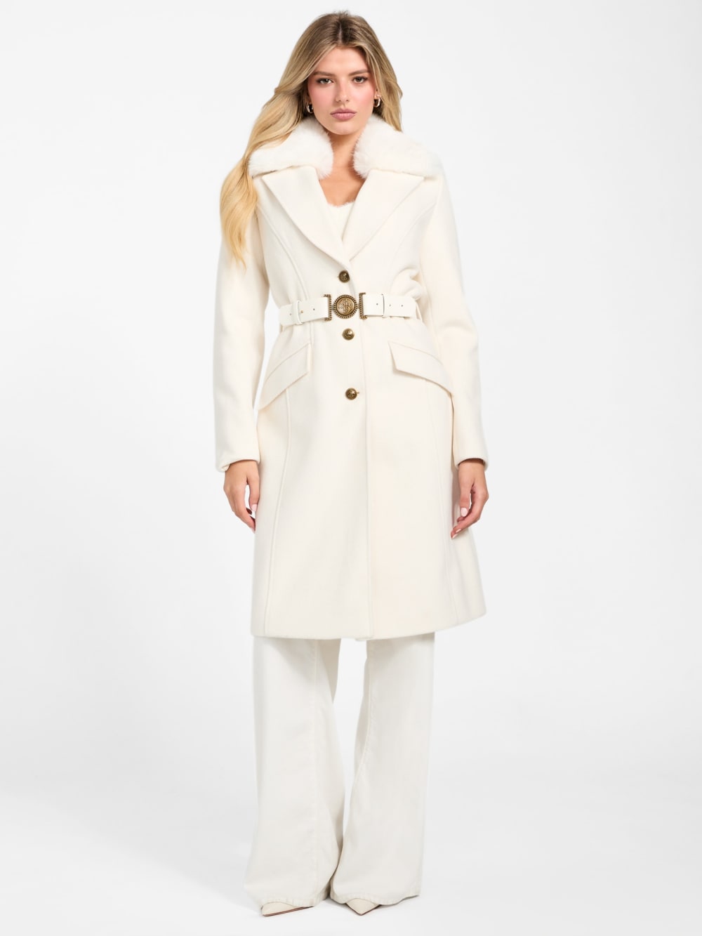 Eco Patrice Belted Coat - Guess