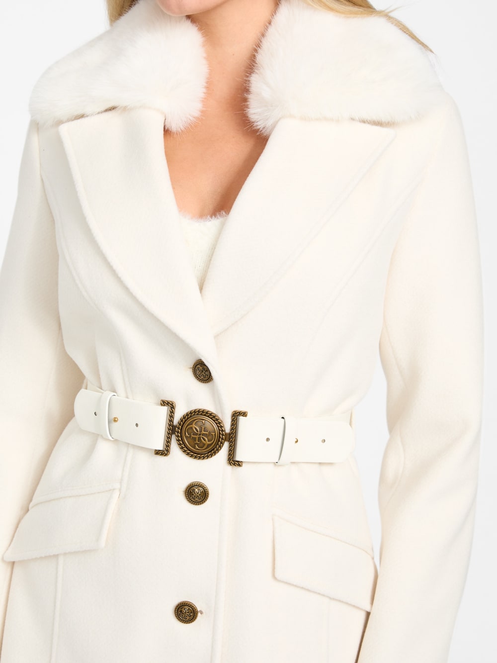 Eco Patrice Belted Coat - Guess