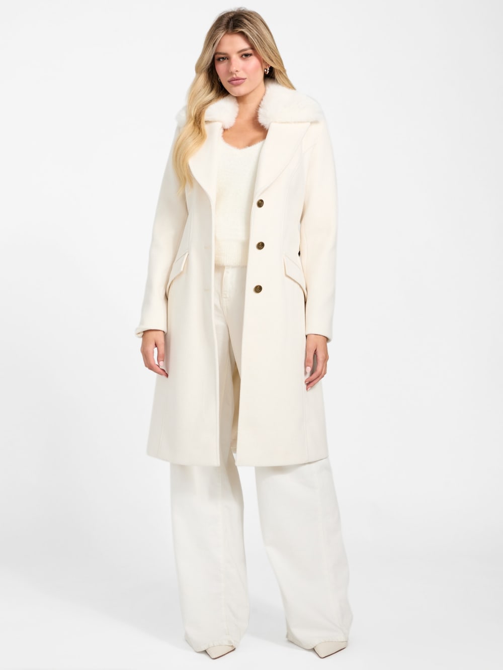 Eco Patrice Belted Coat - Guess