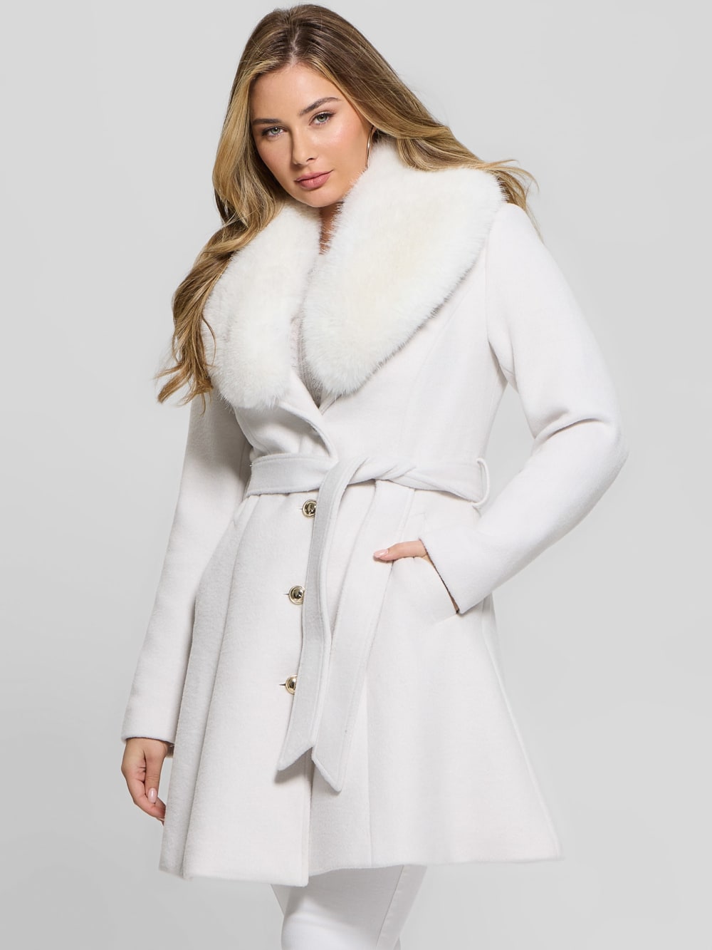 Eve Belted Coat - Guess