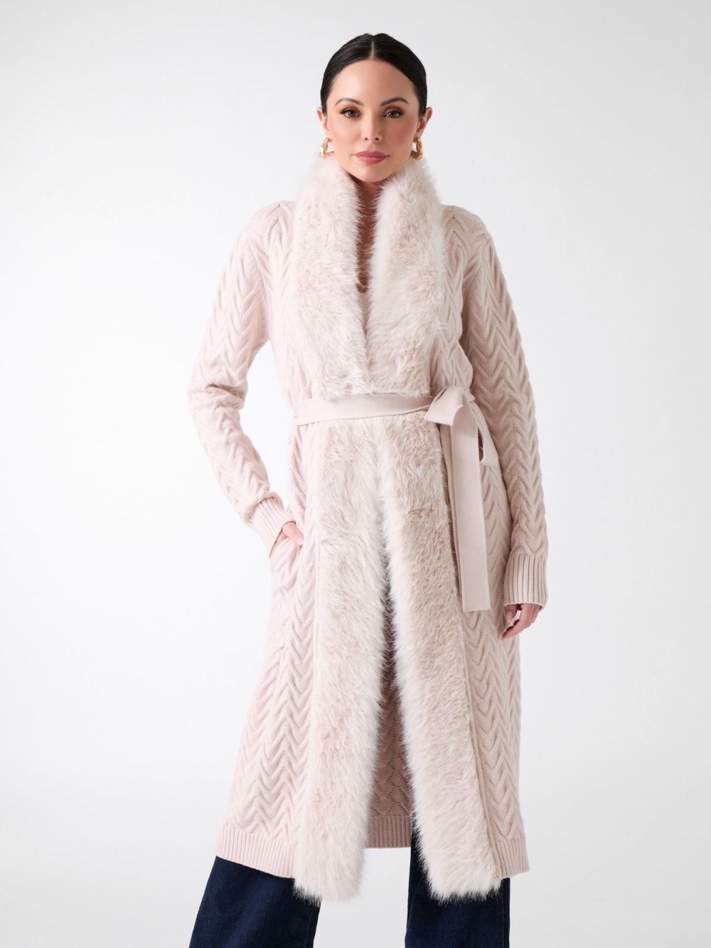 Paula Wrap Cardigan Coat - Guess