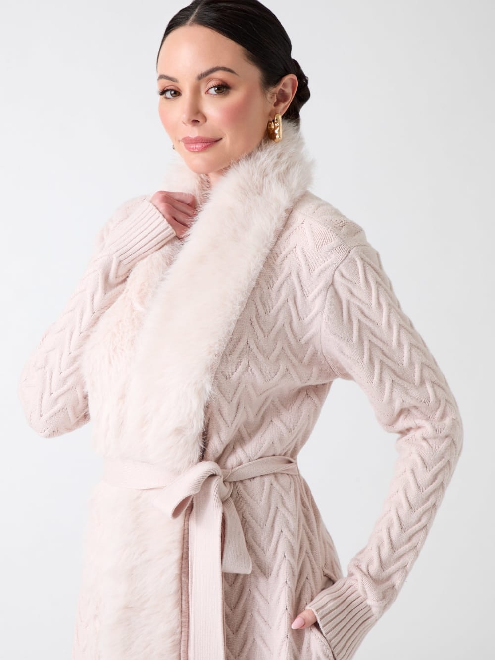 Paula Wrap Cardigan Coat - Guess