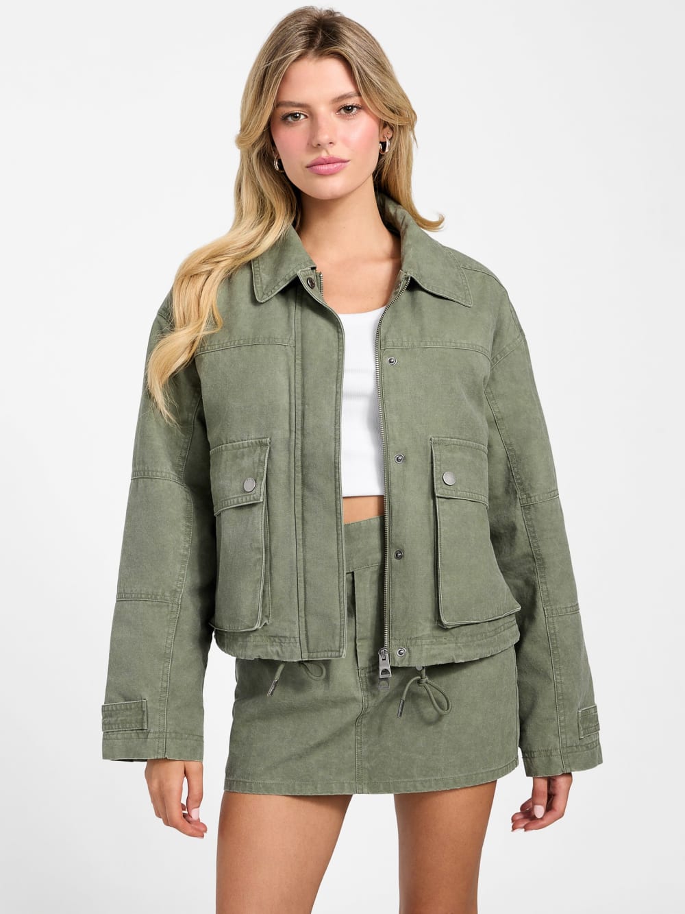Eco Myles Canvas Field Jacket - Guess