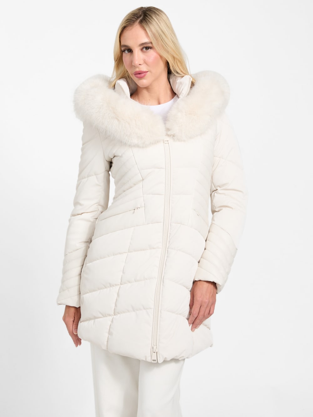Oxana Hooded Puffer Coat - Guess