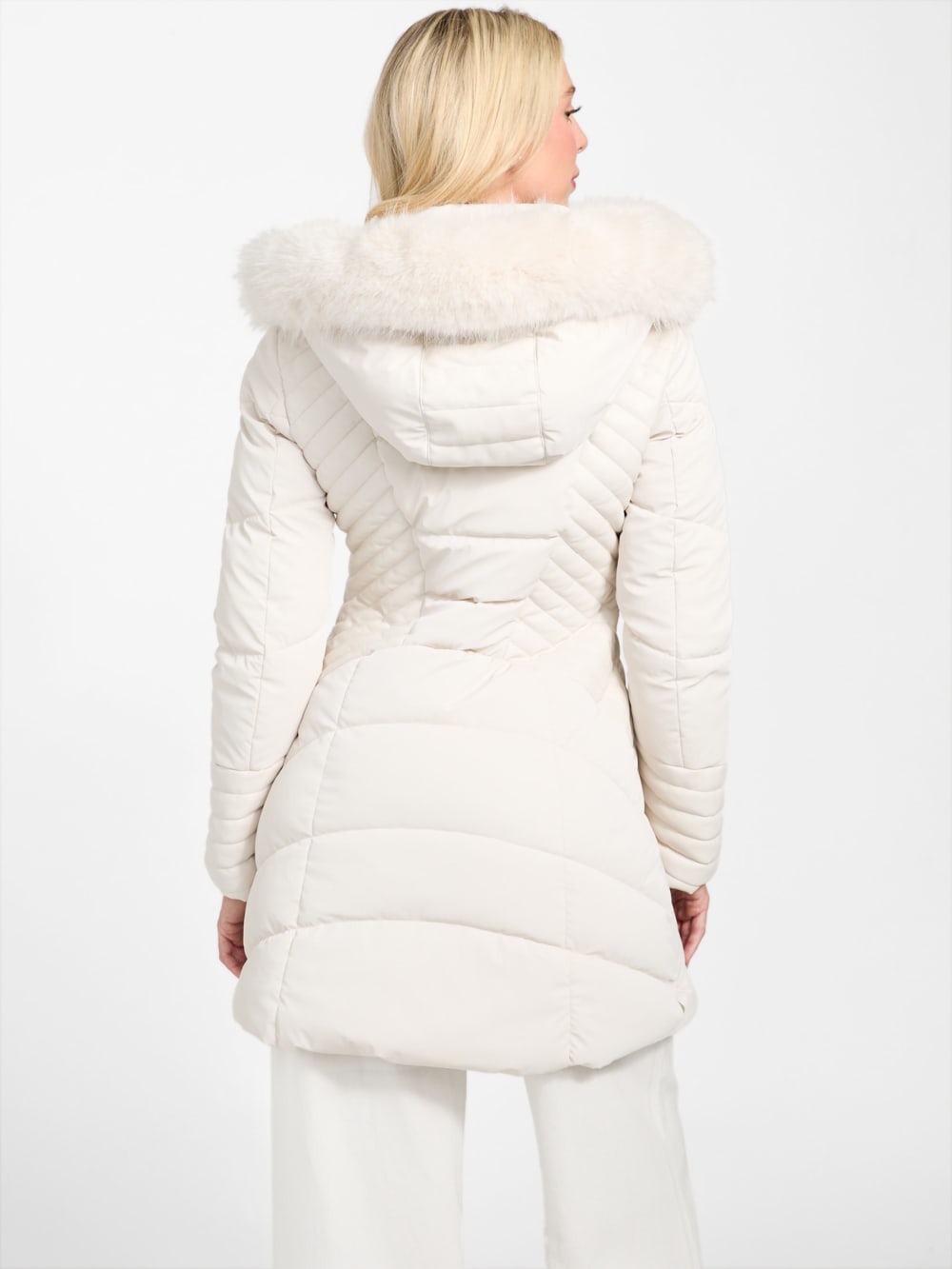 Oxana Hooded Puffer Coat - Guess