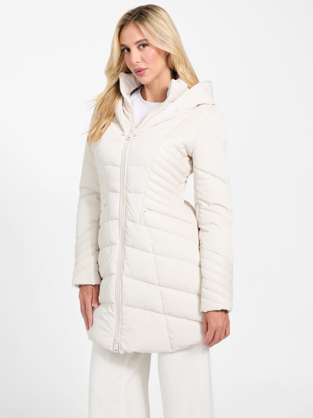 Oxana Hooded Puffer Coat - Guess