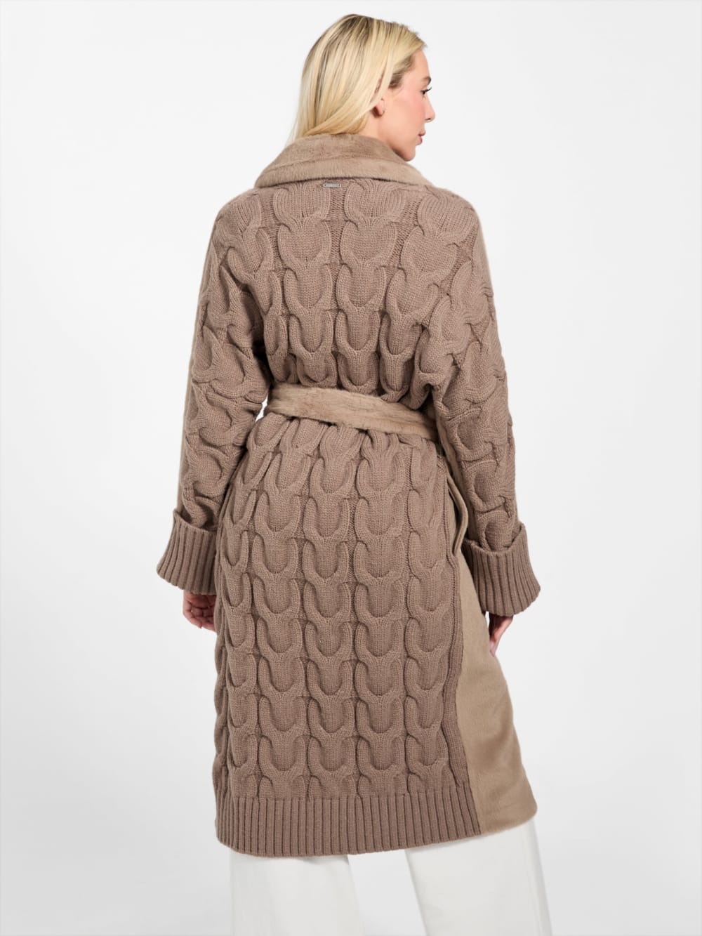 Lucrezia Faux-Fur Knit Coat - Guess