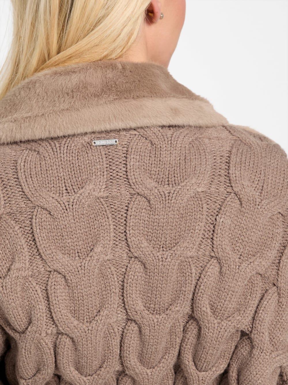 Lucrezia Faux-Fur Knit Coat - Guess